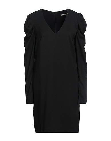 GAUDÌ Short dress Black 100% Polyester, Acetate, Viscose