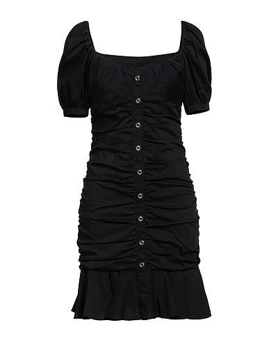 PINKO Sheath dress Black 79% Cotton, 18% Polyamide, 3% Elastane