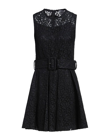 PATOU Short dress Midnight blue 83% Cotton, 12% Viscose, 5% Polyamide