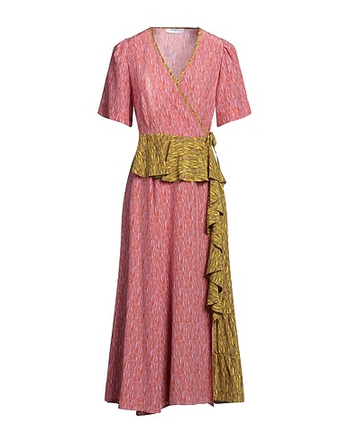 BEATRICE .B Midi dress Rust 70% Viscose, 30% Silk