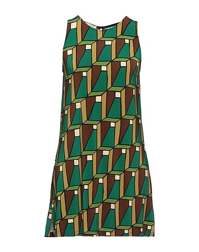 SIYU Kurzes Kleid Grün 95% Viskose, 5% Elastan