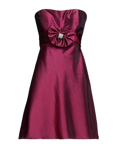 IMPERO Short dress Burgundy 100% Polyester