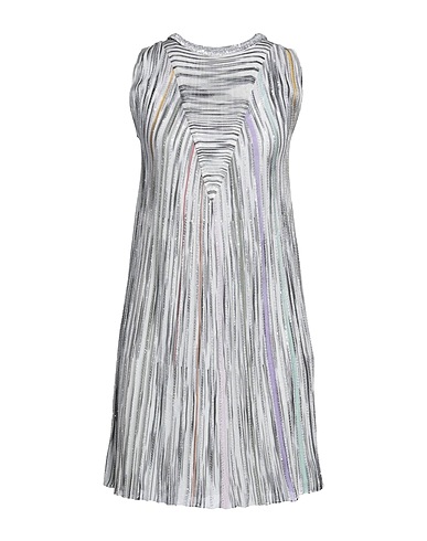 MISSONI Short dress Off white 76% Viscose, 14% Polyamide, 10% Polyester