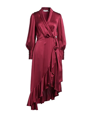 ZIMMERMANN Short dress Burgundy 100% Silk