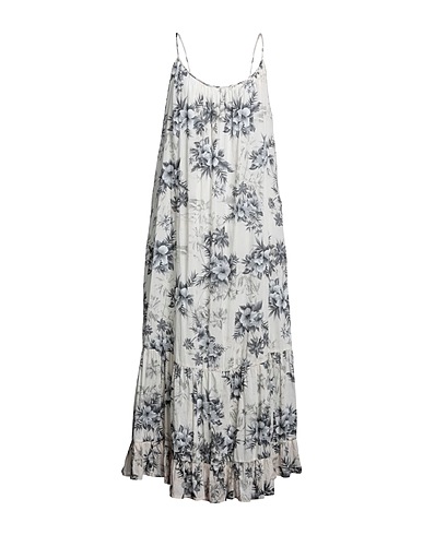 8PM Long dress White 80% Cotton, 20% Silk