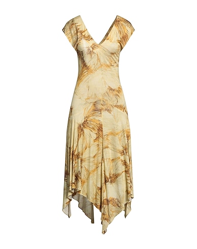 BOYD Vestito midi Giallo 88% Viscosa, 12% Seta