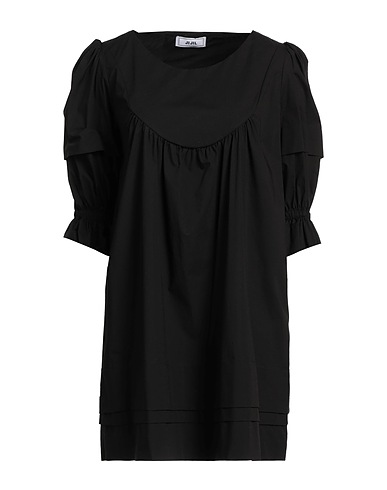 JIJIL Kurzes Kleid Schwarz 97% Baumwolle, 3% Elastan