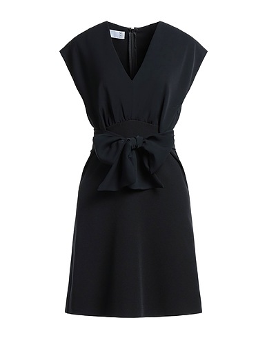 DOUUOD Short dress Black 92% Polyester, 8% Elastane