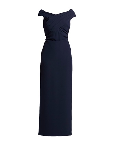 LAUREN RALPH LAUREN Long dress CREPE OFF-THE-SHOULDER GOWN
 Navy blue 89% Polyester, 11% Elastane