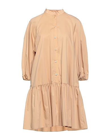 EMMA & GAIA Hemdkleid Sand 65% Baumwolle, 32% Polyamid, 3% Elastan