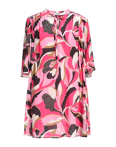 EMMA & GAIA Kurzes Kleid Fuchsia 100% Viskose