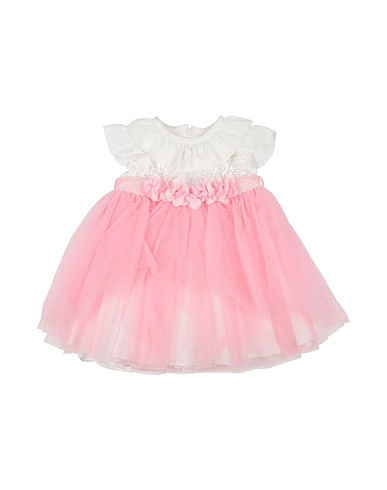 ALETTA Baby dress White 100% Cotton, Polyamide, Lambswool, Elastane