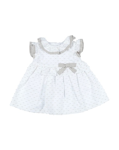 ALETTA Vestido Blanco 82% Algodón, 18% Lino