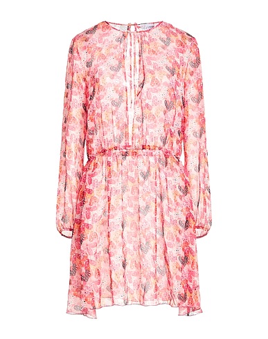 REDValentino Vestito corto Corallo 100% Seta