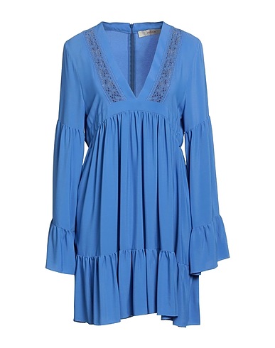 JUCCA Short dress Light blue 69% Acetate, 31% Silk