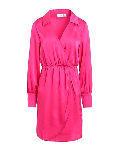 VILA Shirt dress Fuchsia 100% Polyester