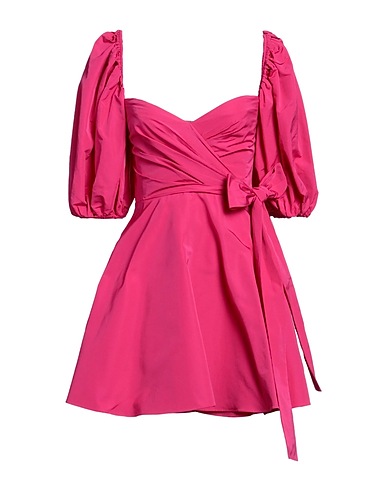 VALENTINO GARAVANI Short dress Fuchsia 54% Cotton, 46% Polyester