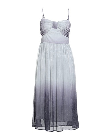 TRAFFIC PEOPLE Midi dress Light grey 100% Polyester