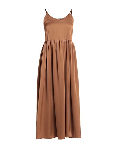 KARTIKA Long dress Brown 100% Polyester