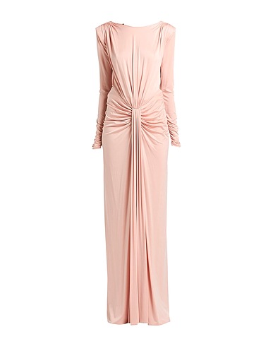 ELISABETTA FRANCHI Long dress Blush 92% Cupro, 8% Elastane