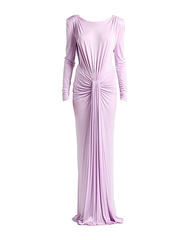 ELISABETTA FRANCHI Long dress Lilac 92% Cupro, 8% Elastane