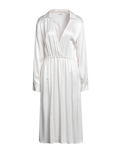 PESERICO Midi dress Ivory 95% Viscose, 5% Wool