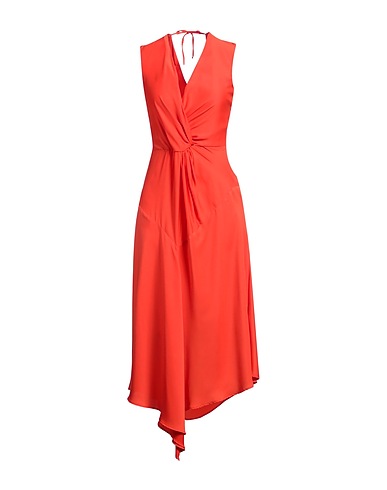 ANNARITA N Long dress Orange 100% Polyester