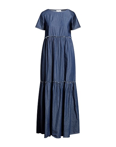 CROSSLEY Midi dress Midnight blue 100% Cotton