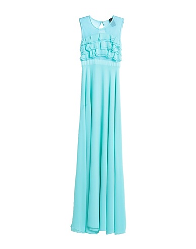 MARC ELLIS Long dress Turquoise 100% Polyester