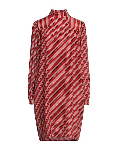 KATIA GIANNINI Short dress Red 65% Viscose, 35% Silk, Polyester