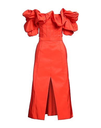 MCQUEEN Elegant dress Orange 100% Polyester