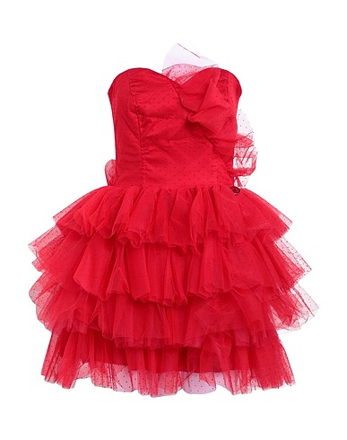 GAëLLE Paris Short dress Red 100% Polyamide, Viscose
