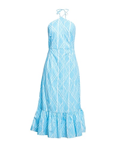 GLAMOROUS Vestito midi Azzurro 100% Cotone