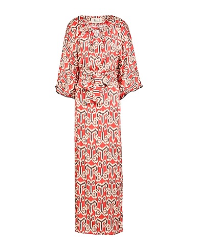 BAZAR DELUXE Vestito lungo Rosso 94% Viscosa, 6% Elastan
