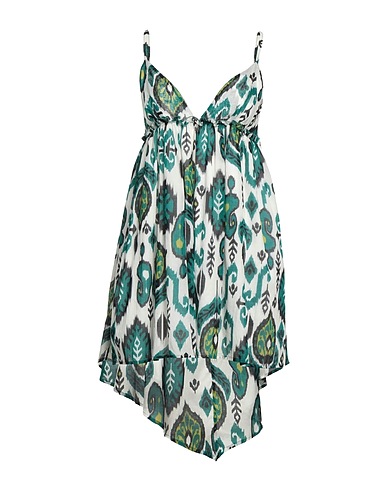 MAISON LYDIA Vestito corto Verde petrolio 100% Cotone