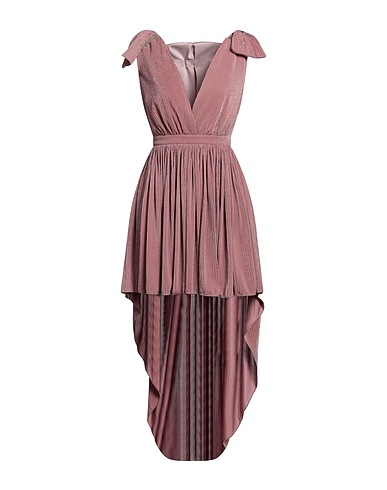 FELEPPA Short dress Antique rose 77% Polyester, 9% Metallic fiber, 7% Nylon, 7% Elastane