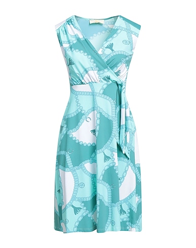 IU RITA MENNOIA Short dress Azure 86% Polyamide, 14% Elastane