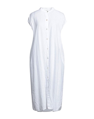 CROSSLEY Midi dress White 100% Linen