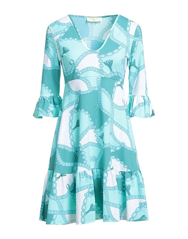 IU RITA MENNOIA Short dress Azure 86% Polyamide, 14% Elastane