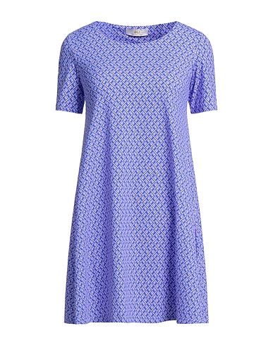 IU RITA MENNOIA Short dress Purple 83% Polyacrylic, 17% Elastane