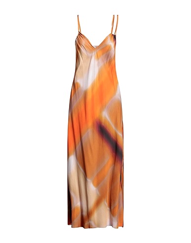 COVERT Long dress Orange 100% Viscose