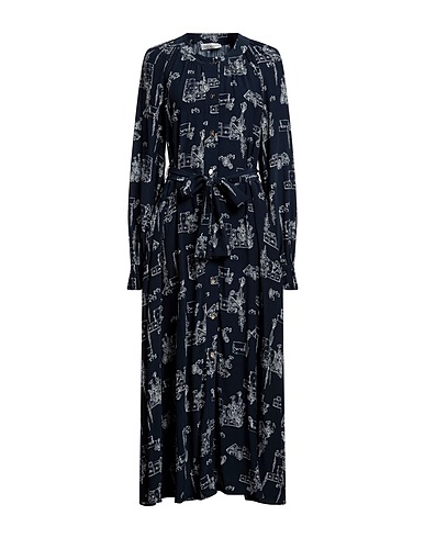 TRUSSARDI シュミーズドレス ミッドナイトブルー レーヨン 100%