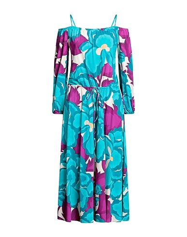 SIYU Midi dress Turquoise 85% Polyamide, 15% Elastane