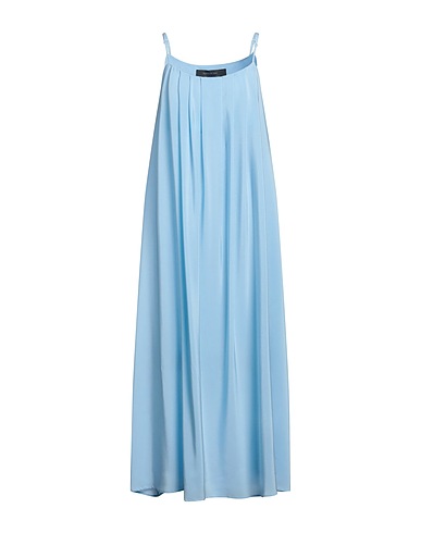 FEDERICA TOSI Long dress Sky blue 100% Silk