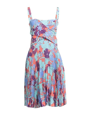 ROBERTO CAVALLI Midi dress Sky blue 100% Silk