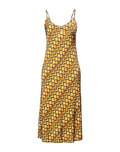 SIYU Midi dress Yellow 95% Viscose, 5% Elastane