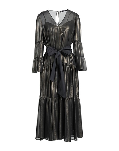 KARL LAGERFELD Midi dress Bronze 100% Recycled polyester, Polyester