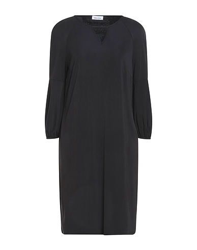 VIA STENDHAL  Roma Short dress Black 95% Polyester, 5% Elastane