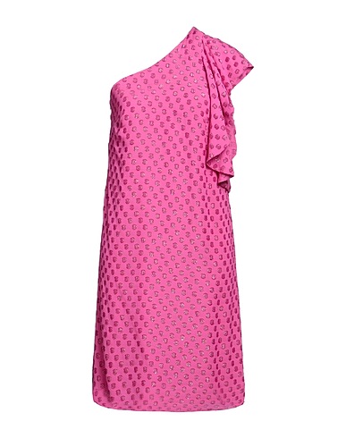 L' AUTRE CHOSE Midi dress Fuchsia 80% Viscose, 20% Polyamide