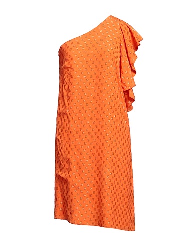 L' AUTRE CHOSE Vestito midi Arancione 80% Viscosa, 20% Poliammide